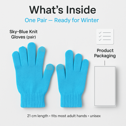 Unisex Winter Knit Gloves Touchscreen Outdoor Windproof Cycling Skiing Warm Gloves