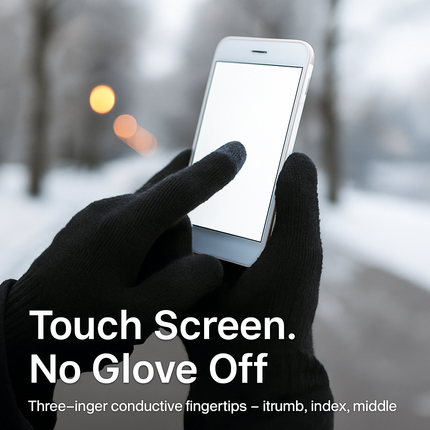 Unisex Winter Knit Gloves Touchscreen Outdoor Windproof Cycling Skiing Warm Gloves