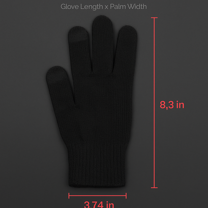 Unisex Winter Knit Gloves Touchscreen Outdoor Windproof Cycling Skiing Warm Gloves