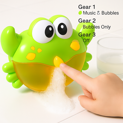 Bubble Bath Maker Frog: Musical Bath Toy for Kids