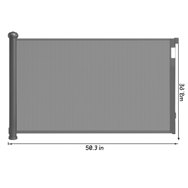 Retractable Baby Security Gate for Doorways & Hallways