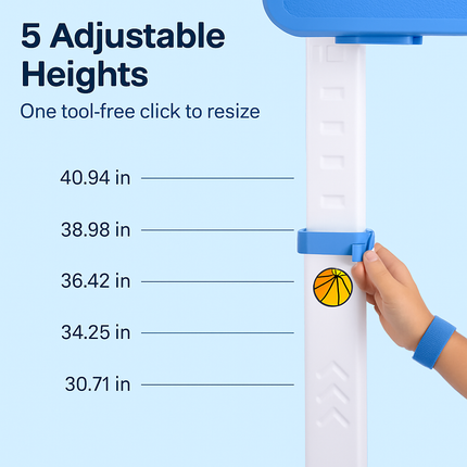 Poolside 2-in-1 Basketball Game Set for Indoor/Outdoor