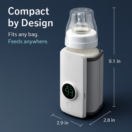 Portable Bottle Warmer for Travel with USB Rechargeable