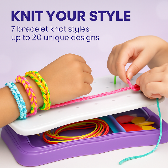Bracelet Making Kit - DIY Craft Set for Kids, Travel Fun