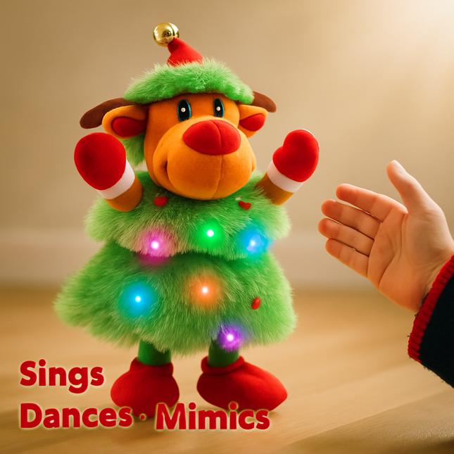 Electric Dancing Snowman Plush Toy - Talking & Singing