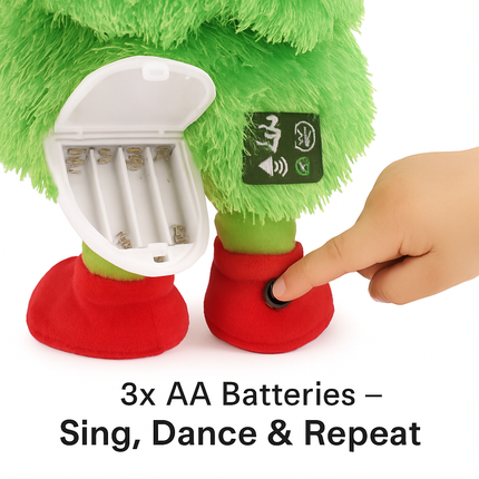 Electric Dancing Snowman Plush Toy - Talking & Singing