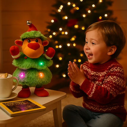 Electric Dancing Snowman Plush Toy - Talking & Singing