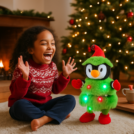 Electric Dancing Snowman Plush Toy - Talking & Singing