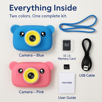 Kids Digital Camera for Children - Compact Shooter