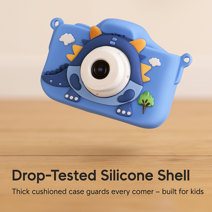 Dinosaur Kids Selfie Camera with Cartoon Case