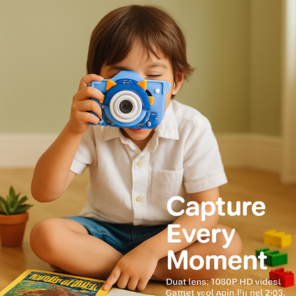 Dinosaur Kids Selfie Camera with Cartoon Case