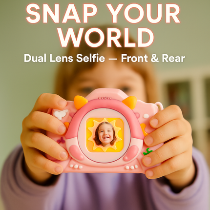 Dinosaur Kids Selfie Camera with Cartoon Case