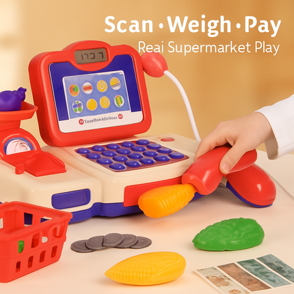 Cash Register Pretend Play Toy with Scanner