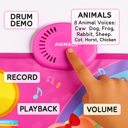 Baby Musical Mat with 55 Sounds for Toddlers