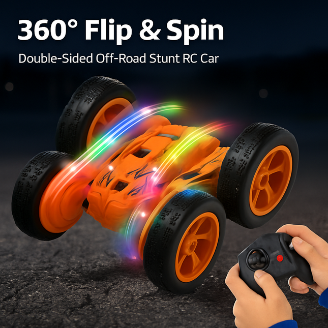 RC Stunt Car with Remote Control and Dual-Sided Driving