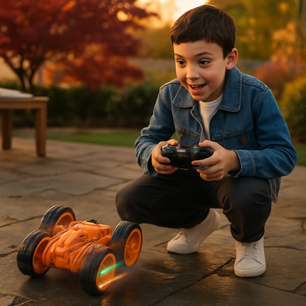 RC Stunt Car with Remote Control and Dual-Sided Driving