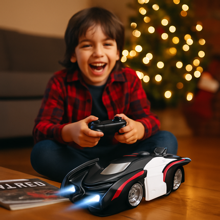 Wall Climbing RC Car with Lights and Remote Control