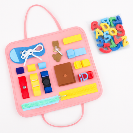 Kids Busy Board: Sensory Montessori Toy for 1-6