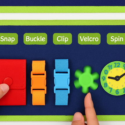 Kids Busy Board: Sensory Montessori Toy for 1-6