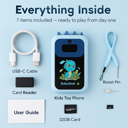 Kids Toy Smartphone Dual Camera Learning Phone