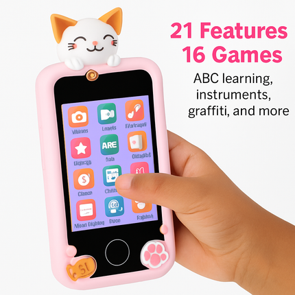 Kids Toy Smartphone Dual Camera Learning Phone