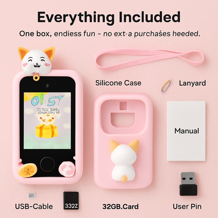 Kids Toy Smartphone Dual Camera Learning Phone