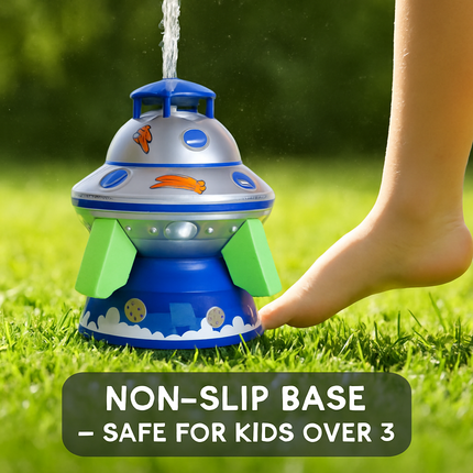 UFO Water Sprinkler with LED Lights Toy Outdoor
