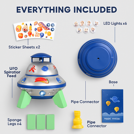 UFO Water Sprinkler with LED Lights Toy Outdoor