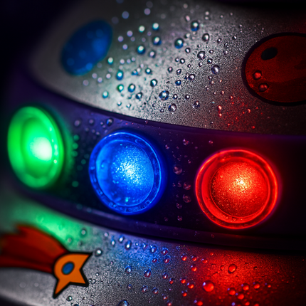 UFO Water Sprinkler with LED Lights Toy Outdoor
