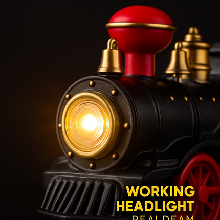 Electric Christmas Train Set with Sound and Lights