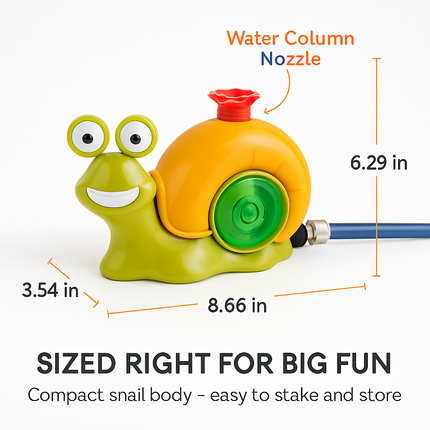 2-in-1 Snail Water Sprinkler Baseball Toy