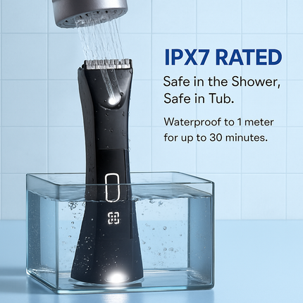 2-in-1 Electric Body Trimmer with LED Light