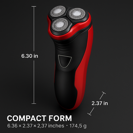 Electric Shaver with 3D Floating Heads and Pop-Up Trimmer