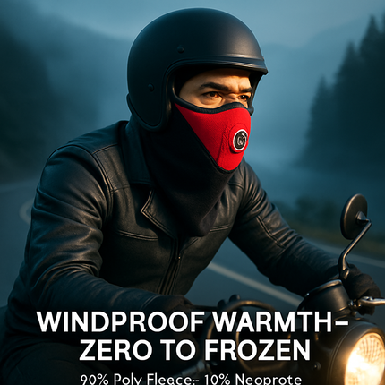 Half Face Mask Breathable Windproof Dustproof Neck Warmer for Bike Motorcycle Racing