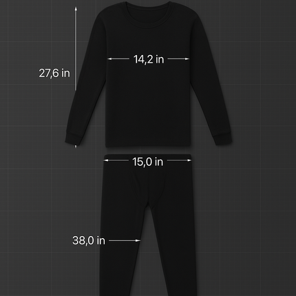 Thermal Underwear Set for Men - Long Johns Top & Bottom