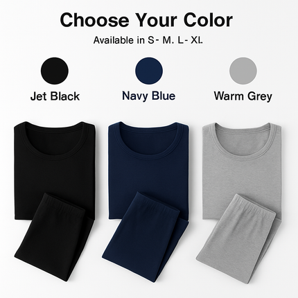Thermal Underwear Set for Men - Long Johns Top & Bottom