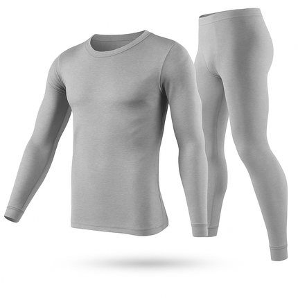 Thermal Underwear Set for Men - Long Johns Top & Bottom
