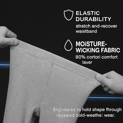 Thermal Underwear Set for Men - Long Johns Top & Bottom