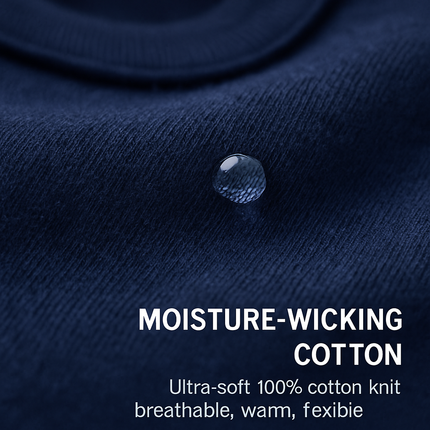 Thermal Underwear Set for Men - Long Johns Top & Bottom