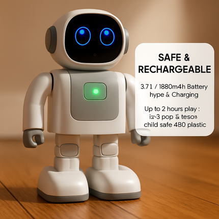 AI Dancing Robot Toy Smart Interactive Learning & Entertainment Robot for Kids
with Bluetooth Music Programmable Moves Voice Assistant