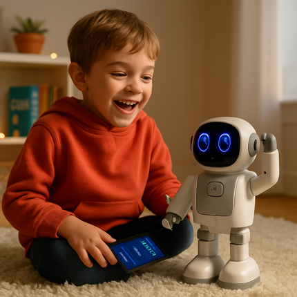 AI Dancing Robot Toy Smart Interactive Learning & Entertainment Robot for Kids
with Bluetooth Music Programmable Moves Voice Assistant