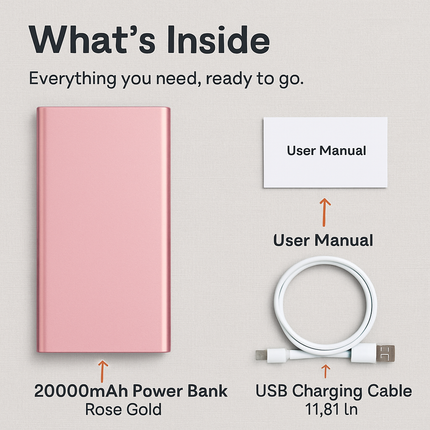 Power Bank Ultra-thin External Battery Pack