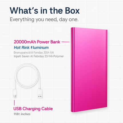 Power Bank Ultra-thin External Battery Pack