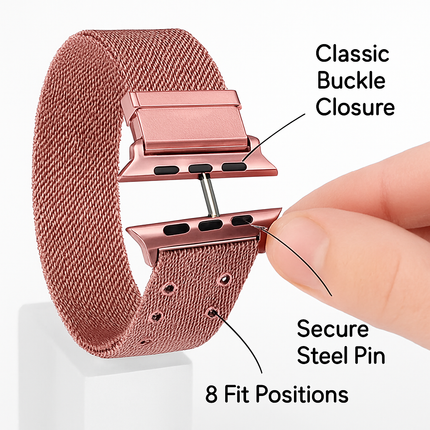 Stainless Steel Classic Buckle Band for Everyday Wear