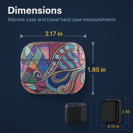 Case with Silicone Cover, Strap and Ear Hooks
