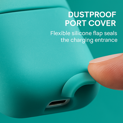 Case with Silicone Cover, Strap and Ear Hooks