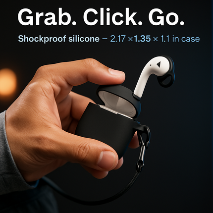 Case with Silicone Cover, Strap and Ear Hooks