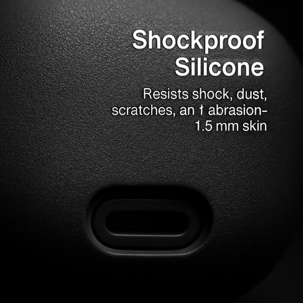 Case with Silicone Cover, Strap and Ear Hooks