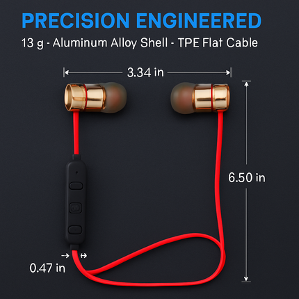 In-Ear Headphones for Sports with Secure Fit