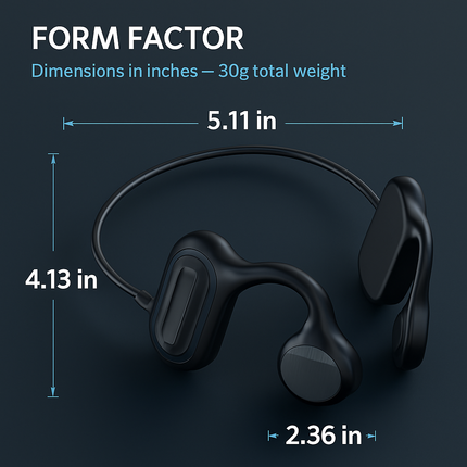 Wireless Bone Conduction Headphone Open Ear Sports Headset